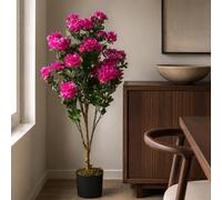 Leaf Artificial 100Cm Premium Azalea Pink Flowers Potted Plant