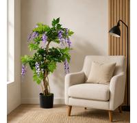 Leaf Artificial 110Cm Purple Wisteria Tree