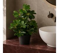 Leaf Artificial 55Cm Dark Green Schefflera Arboricola Plant