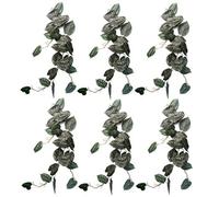 Leaf Artificial 6 X 120Cm Hanging Trailing Plant Alocasia Dragon Scale Dark