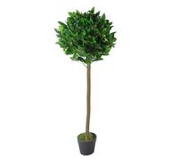 Leaf Artificial Bay Laurel Topiary Tree Green 120Cm Trunk