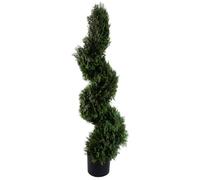 Leaf Artificial Boxwood Tower Tree Topiary Spiral Twist Metal Top Leaf Design UK