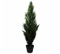 Leaf Cypress Uv Cedar Topiary Tree Artificial 120Cm Plant, Green