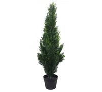 Leaf Outdoor Uv Cedar Topiary Tree Artificial 90Cm, Green