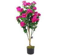 Leaf Artificial Flower Shrub 80 cm Pot, Bougainvillia Plant, Bush