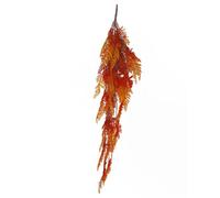 Leaf Artificial Hanging Maidenhair Fern Plant Autumn Orange 100Cm