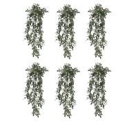 Leaf Artificial Hanging Plants Multipacks Fire Resistant UV Resistant, 6 X 76cm Angel Fern