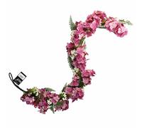 Artificial Hanging Trailing Plant Pink Blossom Garland Botanik Leaf Pink One Size