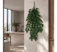 Leaf Artificial Hanging Uv And Fire Resistant Clustered Fern Plant 128Cm