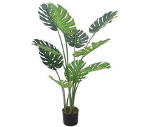 Leaf Artificial Monstera Plant 120Cm Luxury Cheese Plant 120Cm 4Ft Tall Botanik