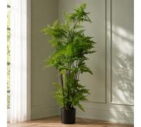 Leaf Artificial Natural Moss Base Fern Foliage Plant 150cm in Green Leaf Green