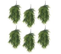 Leaf Artificial Pack Of 6 X Hanging Uv Fire Resistant Foliage Plant 85Cm