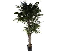 Leaf Artificial Plant Ruscus Tree- 2716 leaves UV PROTECTED OUTDOOR Botanik in Green Leaf Green