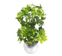Leaf Artificial Plant With Premium Metal Planter Botanik Botanik