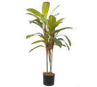Leaf Artificial Potted Dracaena Tropical Plant 100cm in Green Leaf Green