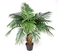 Leaf Artificial Princess Palm Tree - 100cm Brown Trunk
