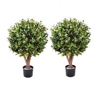 Leaf Artificial Topiary Tree Pairs