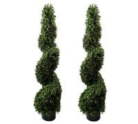 Leaf Artificial Topiary Tree Pairs