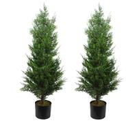 Leaf Artificial Topiary Tree Pairs