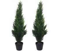 Leaf Artificial Topiary Tree Pairs