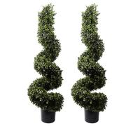 Leaf Artificial Topiary Tree Pairs