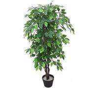 Leaf Artificial Tree/Plant, Green XL Bushy Ficus, 120 cm
