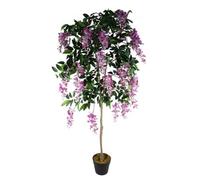 Leaf Artificial Wisteria Tree 150Cm Artificial Purple/pink Realistic Botanik