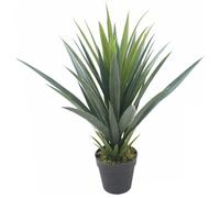 Artificial Yukka Tropical Plant 60cm Agave Spiky Tropical House Plants Botanik Leaf Green One Size