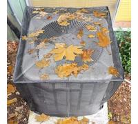 Leaf Blocking AC Dust Cover 70x70x80cm Black(70 * 70 * 80cm)