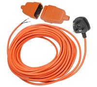 Leaf Blower Cable Connector Garden Vac Vacuum Repair Power Plug 13A 2Core