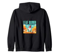 Leaf Blower: My Autumn Garden Work Zip Hoodie