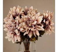 Leaf Botanik 55cm Pink Artificial Flower Stems Pack of 6 Leaf Pink