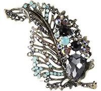 Leaf Brooch Accessories Women's Corsages Autumn and Winter All-Match Coat Suits Decorative Crystal Brooch (Color : Bn, Size : One Size) It is a good choice for gifts or decorations