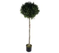 Leaf Buxus Ball Artificial Tree UV Resistant Outdoor Topiary 140cm Botanik in Green Leaf Green
