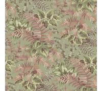 Holden Decor Leaf Canopy Botanical Wallpaper, Sage Green/Blush Pink (14480) | Wallcovering for bedroom, living room and hallway, layered botanical foliage, matte finish, paste the paper
