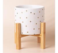 Leaf Ceramic Indoor Cachepot Planters