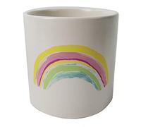 Leaf Ceramic Planters, Rainbow, 12cm x x, 12cm x 12cm x 12cm.