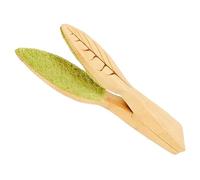 Leaf Cleaning Tongs Plant Cleaning Brushes Double-Sided Leaf Shaped Dust Remover and Sweeper Leaf Lint Cleaning Clip Reusable Plant Cleaner Plant Dusting Gloves with Wood Handle Leaf Cleaning Tools
