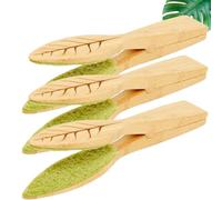 Leaf Cleaning Tongs - Plant Leaf Cleaning Brush, Safely Removes Dust from Plant Leaves, Home Garden Tools (3pcs)