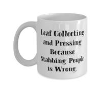 Leaf Collecting and Pressing 11Oz 15Oz Mug Reusable Gifts Cup for Men Women Moder Tea Cup for Office,Birthday Christmas Gag Gifts for Family Friends
