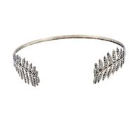 Leaf Crown Fashion & Comfortable Elegant Back-worn Metal Laurel Crown Ancient Cyan Goddess Headpiece for Women Girls, Headbands