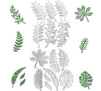 Leaf Cutting Dies,Metal Cutting Dies Stencil Set,Cutting Dies Craft for DIY Branch Twig Leaves,Stencil Album Paper Card Craft Decoration Metal Cutting Dies,Scrapbooking Album Paper Card(14 Pieces)