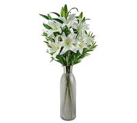 Leaf Design Artificial Flower Display with Vase