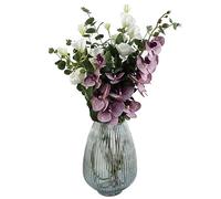 Leaf Design Artificial Flower Display with Vase
