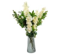 Leaf Design Artificial Flower Display with Vase
