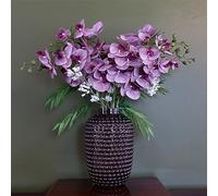 Leaf Design Artificial Flower Display with Vase