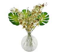 Leaf Design Artificial Flower Display with Vase
