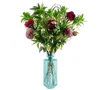 Leaf Design Artificial Flower Display with Vase