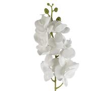 Leaf Design Artificial Flowers, 100cm White Orchid