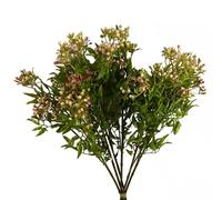 Leaf Design Artificial Flowers, 6 X 55cm Berry Pink Foliage